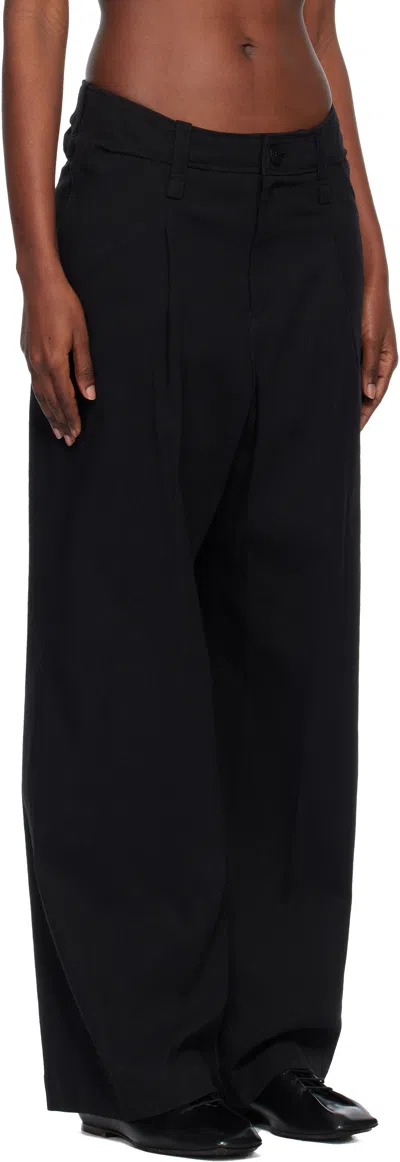 Issey Miyake Black 'like Torso Like Shirt' Trousers In Black