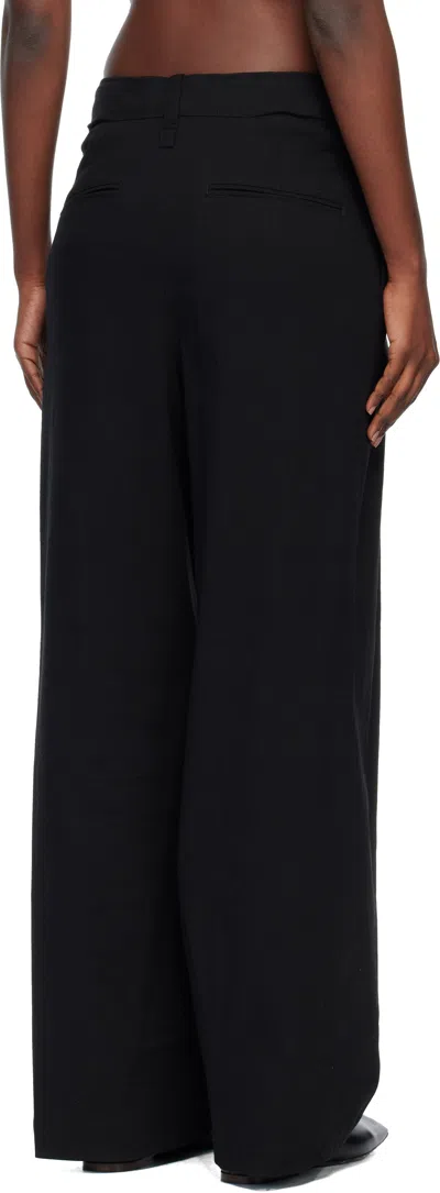 Issey Miyake Black 'like Torso Like Shirt' Trousers In Black