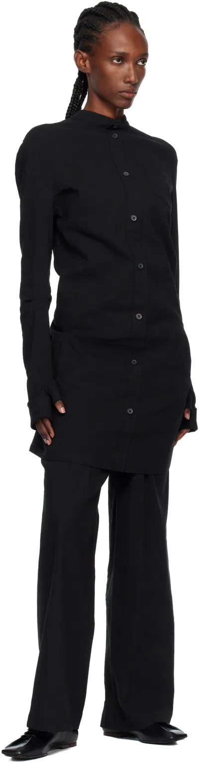 Issey Miyake Black 'like Torso Like Shirt' Trousers In Black