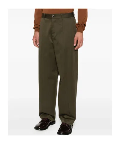 Nine In The Morning Wide-leg Trousers In Green