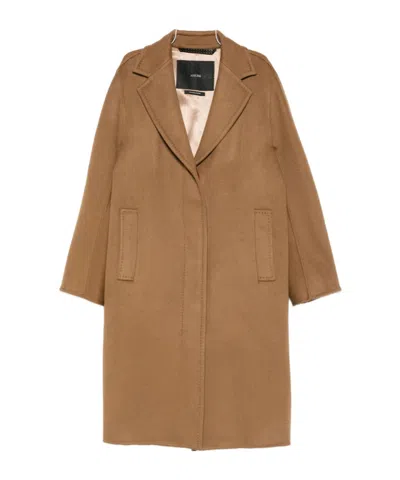 Max Mara Coats Brown In Brown
