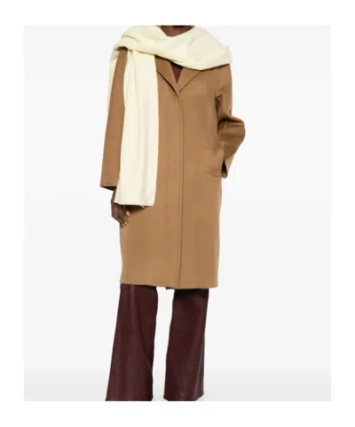 Max Mara Coats Brown In Brown