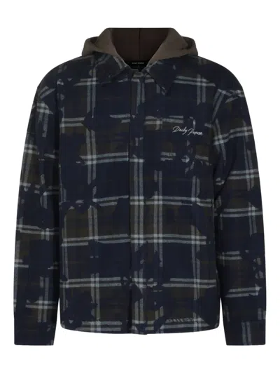 Daily Paper Blue Cotton Shirt In Black