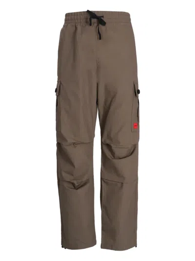 Hugo Boss Cargo-pocket Pants In Brown