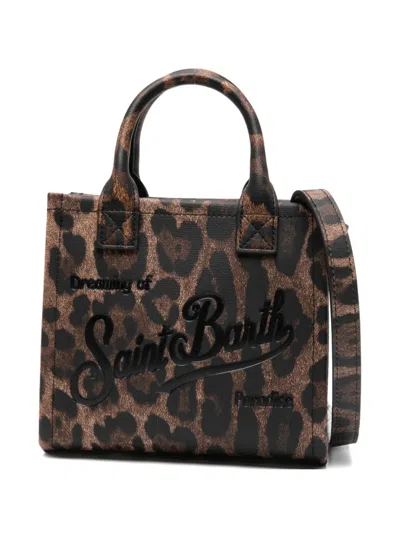Mc2 Saint Barth Leopard Print Top Handle Tote Bag In Animal Print