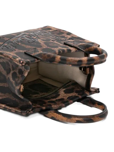 Mc2 Saint Barth Leopard Print Top Handle Tote Bag In Animal Print