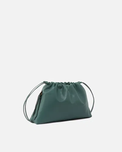 Pinko Large Shoulder Clutch In Leather With Love Birds Logo