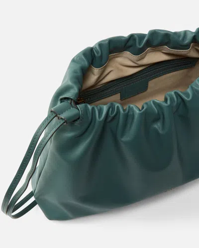 Pinko Large Shoulder Clutch In Leather With Love Birds Logo