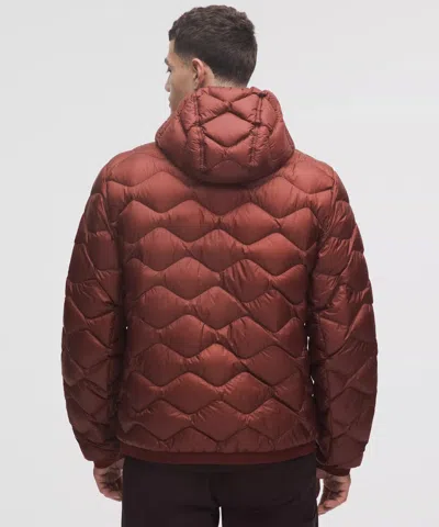 Lululemon Featherweight 900-down-fill Quilted Hooded Jacket In Brown