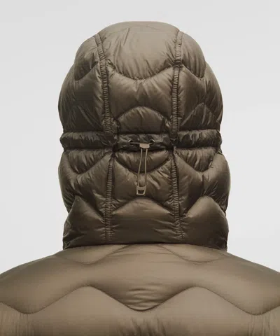 Lululemon Featherweight 900-down-fill Quilted Hooded Jacket In Green