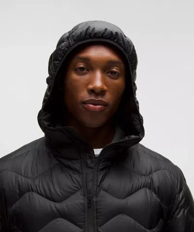Lululemon Featherweight 900-down-fill Quilted Hooded Jacket In Black