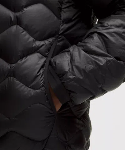 Lululemon Featherweight 900-down-fill Quilted Hooded Jacket In Black