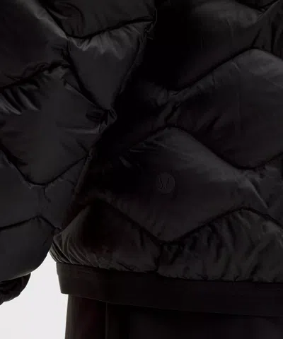 Lululemon Featherweight 900-down-fill Quilted Hooded Jacket In Black