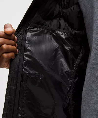 Lululemon Featherweight 900-down-fill Quilted Hooded Jacket In Black
