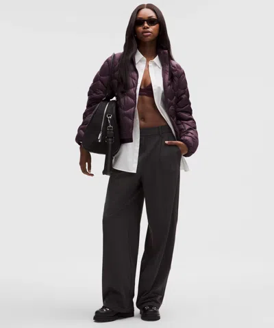 Lululemon Featherweight 900-down-fill Quilted Jacket In Purple