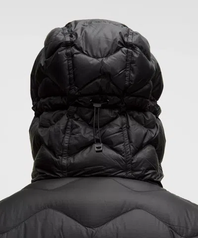 Lululemon Featherweight 900-down-fill Quilted Hooded Jacket In Black