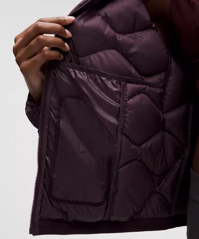 Lululemon Featherweight 900-down-fill Quilted Jacket In Purple