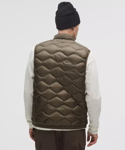 Lululemon Men's Featherweight 900-down-fill Quilted Vest In Green
