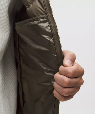 Lululemon Men's Featherweight 900-down-fill Quilted Vest In Green