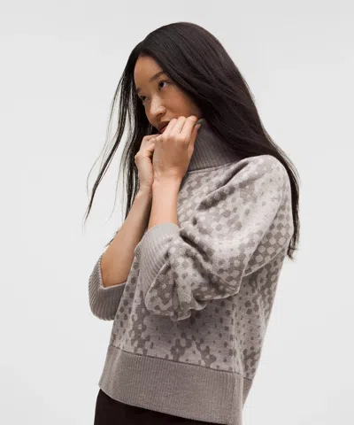 Lululemon Merino Wool Half Zip In Gray