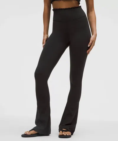 Lululemon Nulu Ruffle-trim Flared Pant In Black