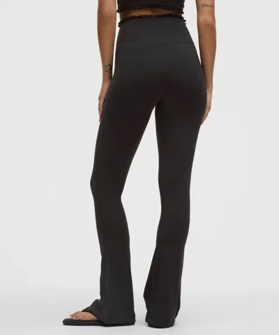 Lululemon Nulu Ruffle-trim Flared Pant In Black