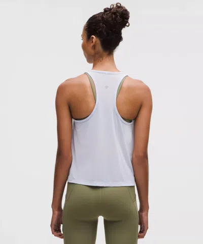 Lululemon Swiftly Mesh-back Tank Top In White