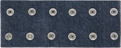 Rick Owens Drkshdw Concordians Strobe Neck Band Choker In Blue