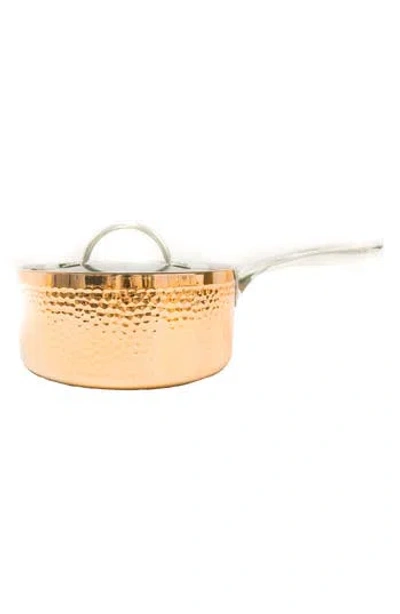 Berghoff International 7" Covered Saucepan Hammered In Gold