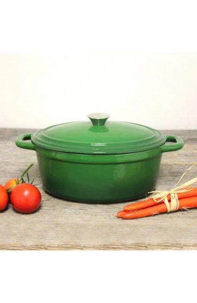 Berghoff International Neo 8qt Oval Cast Iron Cov Casserole In Green