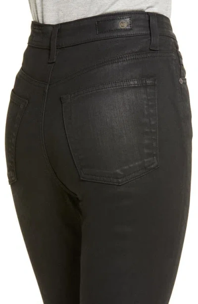Ag Alexxis Coated Slim Straight Leg Jeans In Black