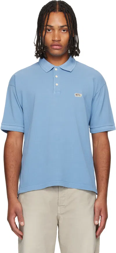 Visvim Blue Jumbo Weller Short Sleeve T-shirt In Blue