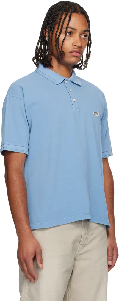 Visvim Blue Jumbo Weller Short Sleeve T-shirt In Blue