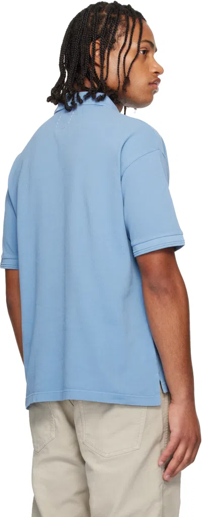 Visvim Blue Jumbo Weller Short Sleeve T-shirt In Blue