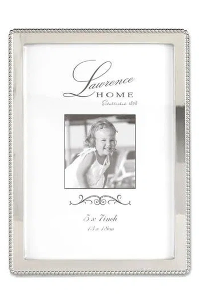 Lawrence Frames Silver Beaded Picture Frame In Silver
