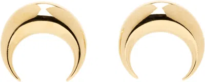 Marine Serre Moon Stud Earrings In Gold