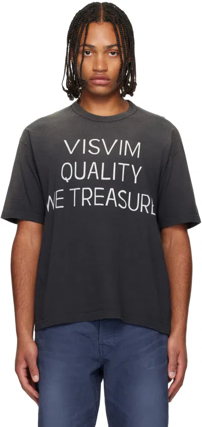 Visvim Jumbo Printed Cotton-blend T-shirt In Black