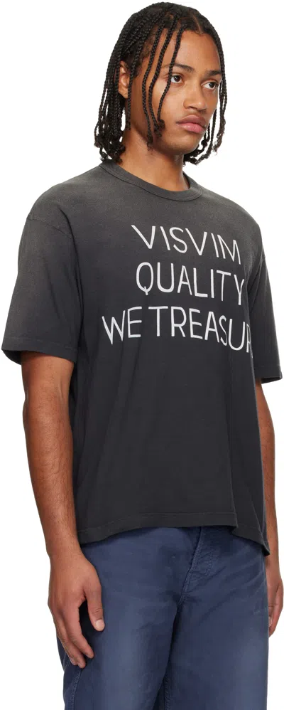 Visvim Jumbo Printed Cotton-blend T-shirt In Black
