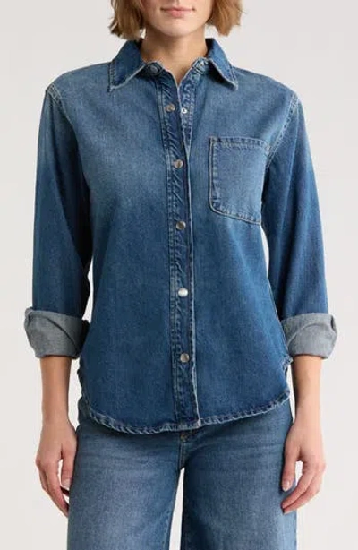 Dl1961 Ines Denim Button-up Shirt In Blue