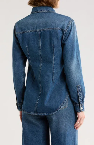 Dl1961 Ines Denim Button-up Shirt In Blue