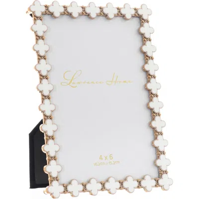 Lawrence Frames White Enamel Clover Picture Frame In White