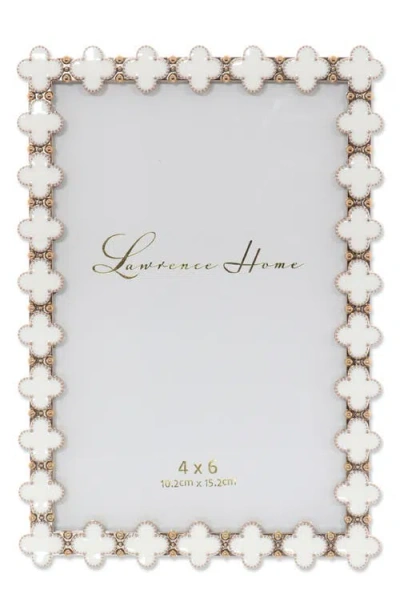 Lawrence Frames White Enamel Clover Picture Frame In White