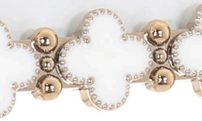 Lawrence Frames White Enamel Clover Picture Frame In Black