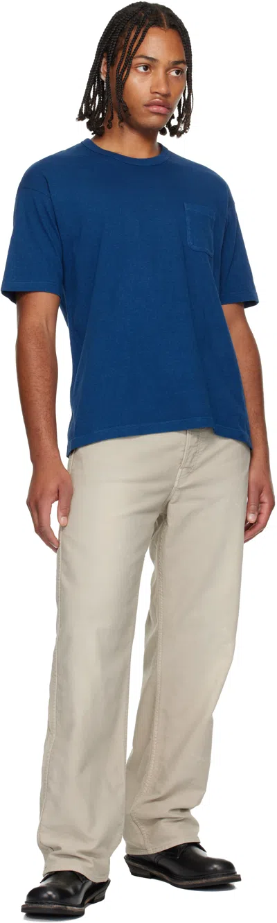 Visvim Blue Jumbo T-shirt In Blue