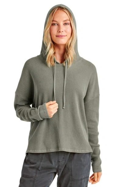 Splendid Jaime Thermal Hoodie In Green