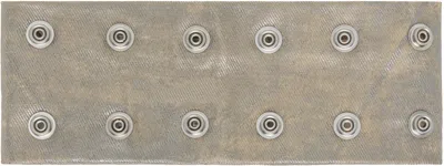 Rick Owens Drkshdw Concordians Strobe Neck Band Choker In Neutral