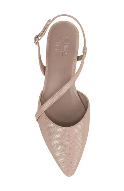 Naturalizer Hawaii Pointed Toe Slingback Flat In Sand