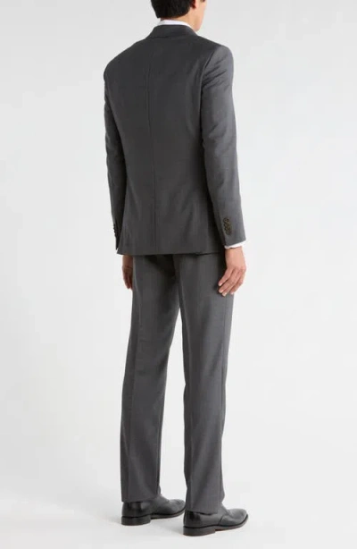 No Ordinary Joe By Ted Baker Jake Solid Grey Notch Lapel Wool Suit In Gray