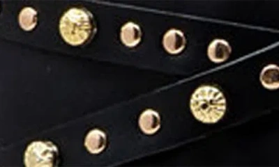 Chase & Chloe Chase And Chloe Adonis Stud Embellished Boot In Black