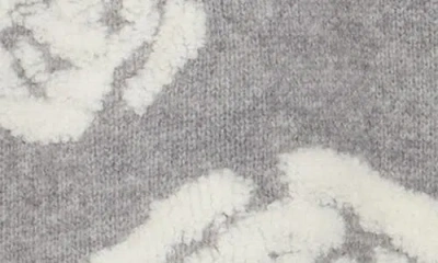 Rdi Troyer Roses Quarter Zip Pullover In Gray